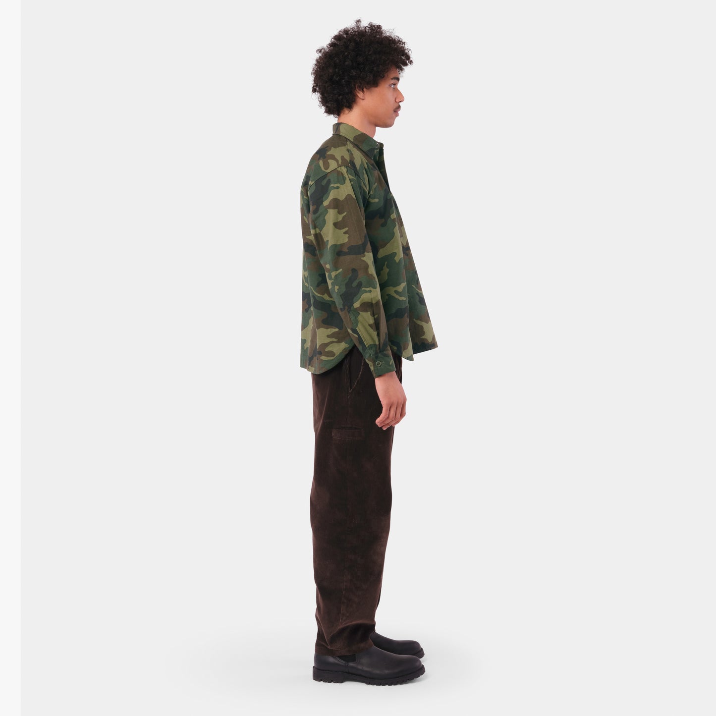 Japanese Cotton Twill Gardening Smock No. 2 in Classic Camo