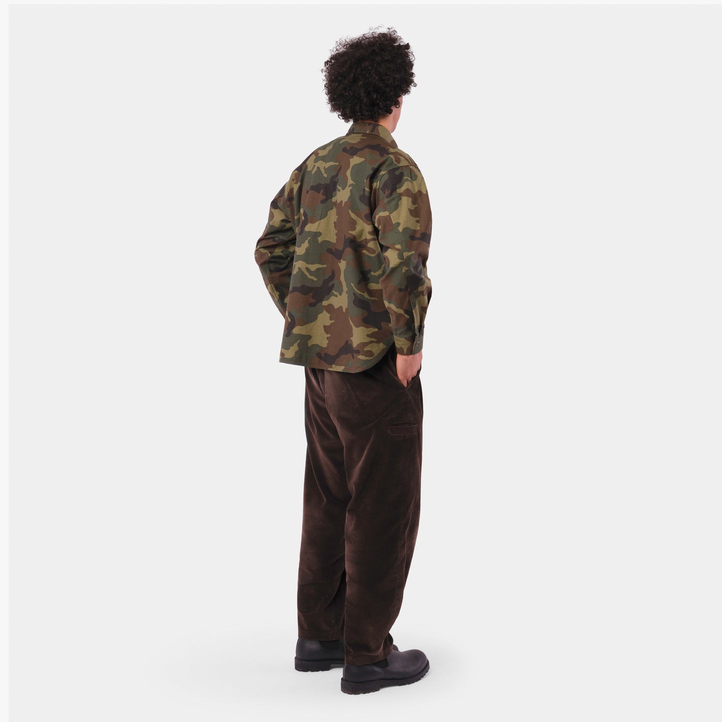 Japanese Cotton Twill Gardening Smock No. 2 in Classic Camo