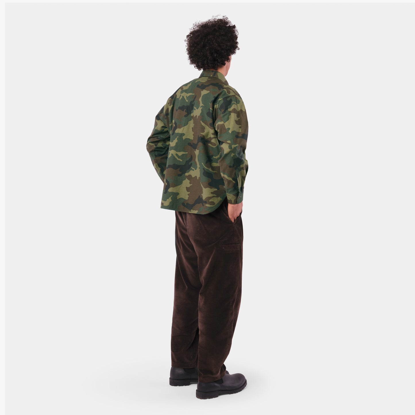 Japanese Cotton Twill Gardening Smock No. 2 in Classic Camo