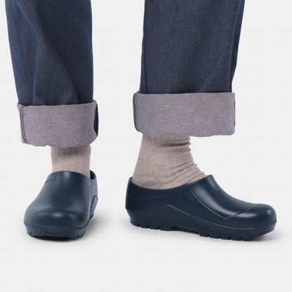 Italian Garden Clogs in Navy Blue
