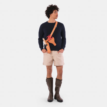 Himalayan Cashmere Shaker Stitch Crewneck Sweater