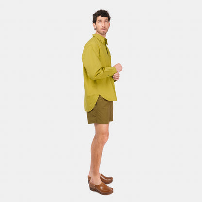 French Leather Clogs in Cognac