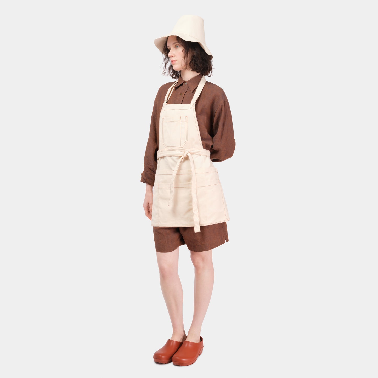 Work Apron in Natural