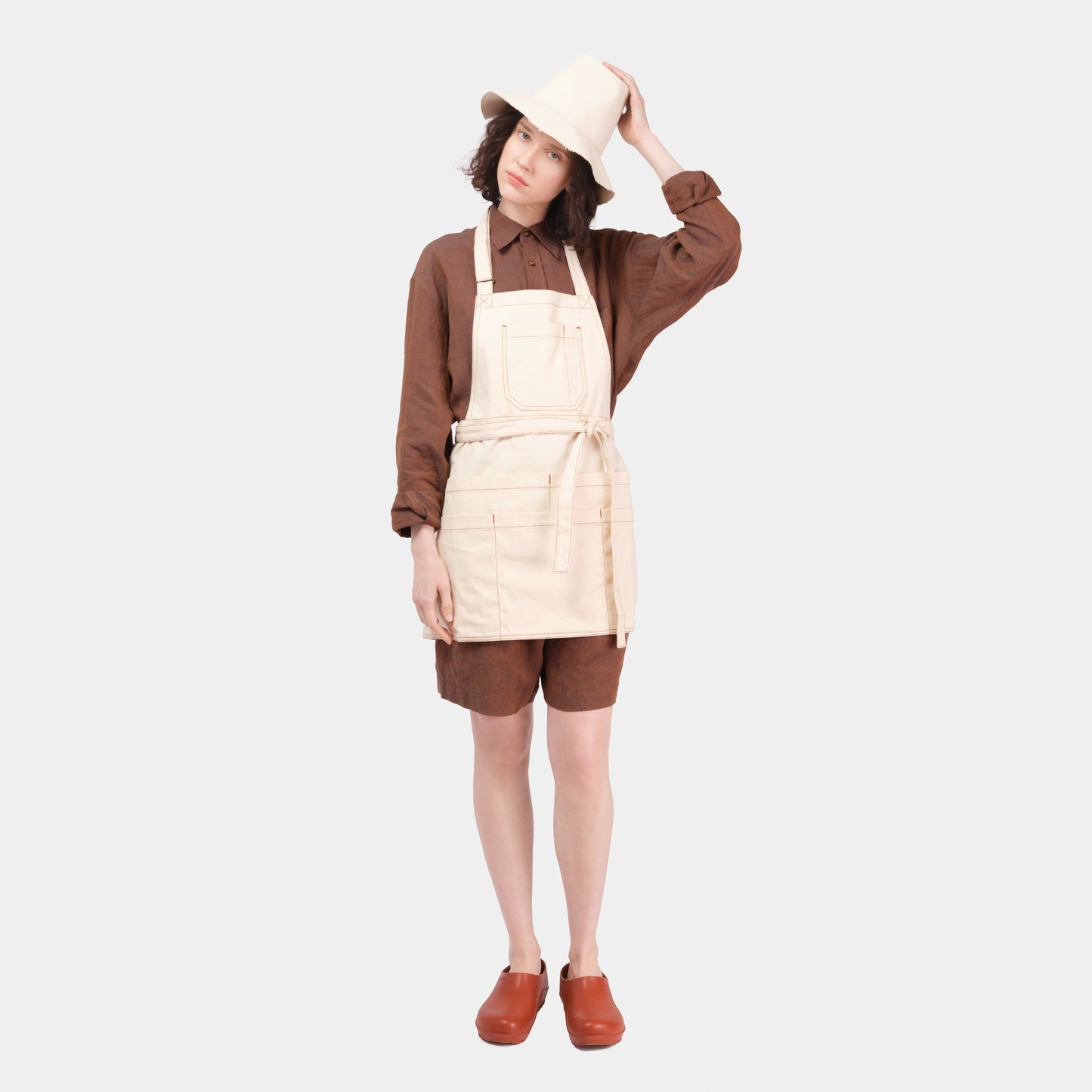 Work Apron in Natural