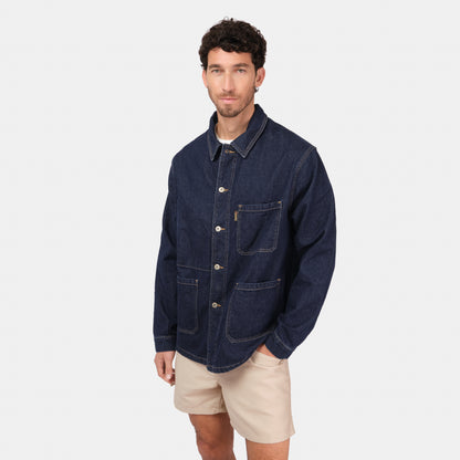 Le Laboureur x Gardenheir Stonewashed Work Jacket in Dark Denim
