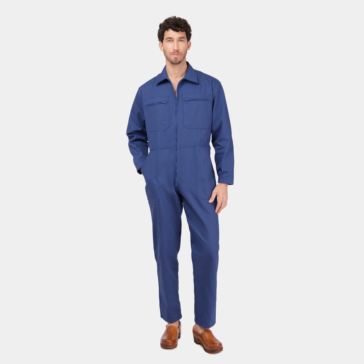 Le Laboureur French Cotton Coveralls in French Blue