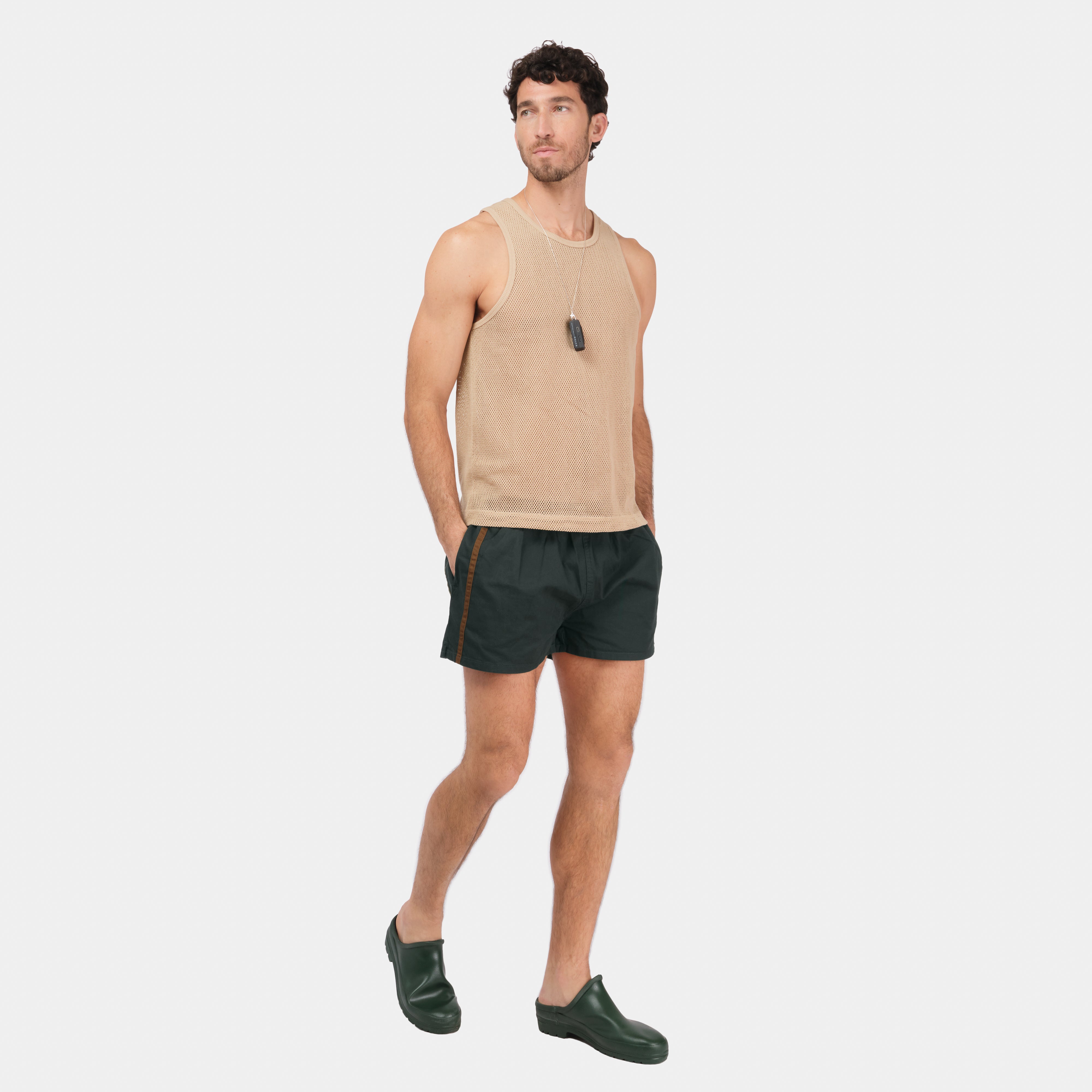 Le Laboureur French Cotton Easy Short in Lagoon – Gardenheir
