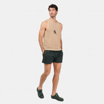 Le Laboureur French Cotton Easy Short in Lagoon