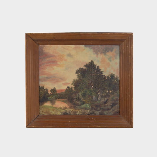 Vintage Landscape Painting, 1930s