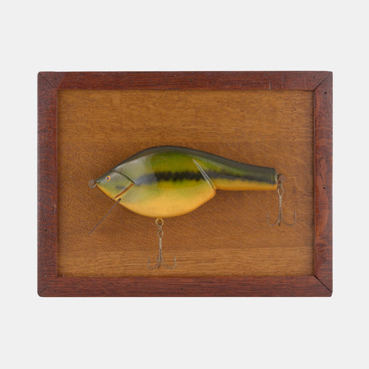 Vintage Large Carved Fish Lure Display