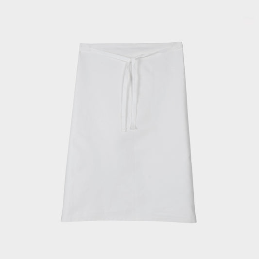 Le Laboureur French Cotton Drill Café Apron in White