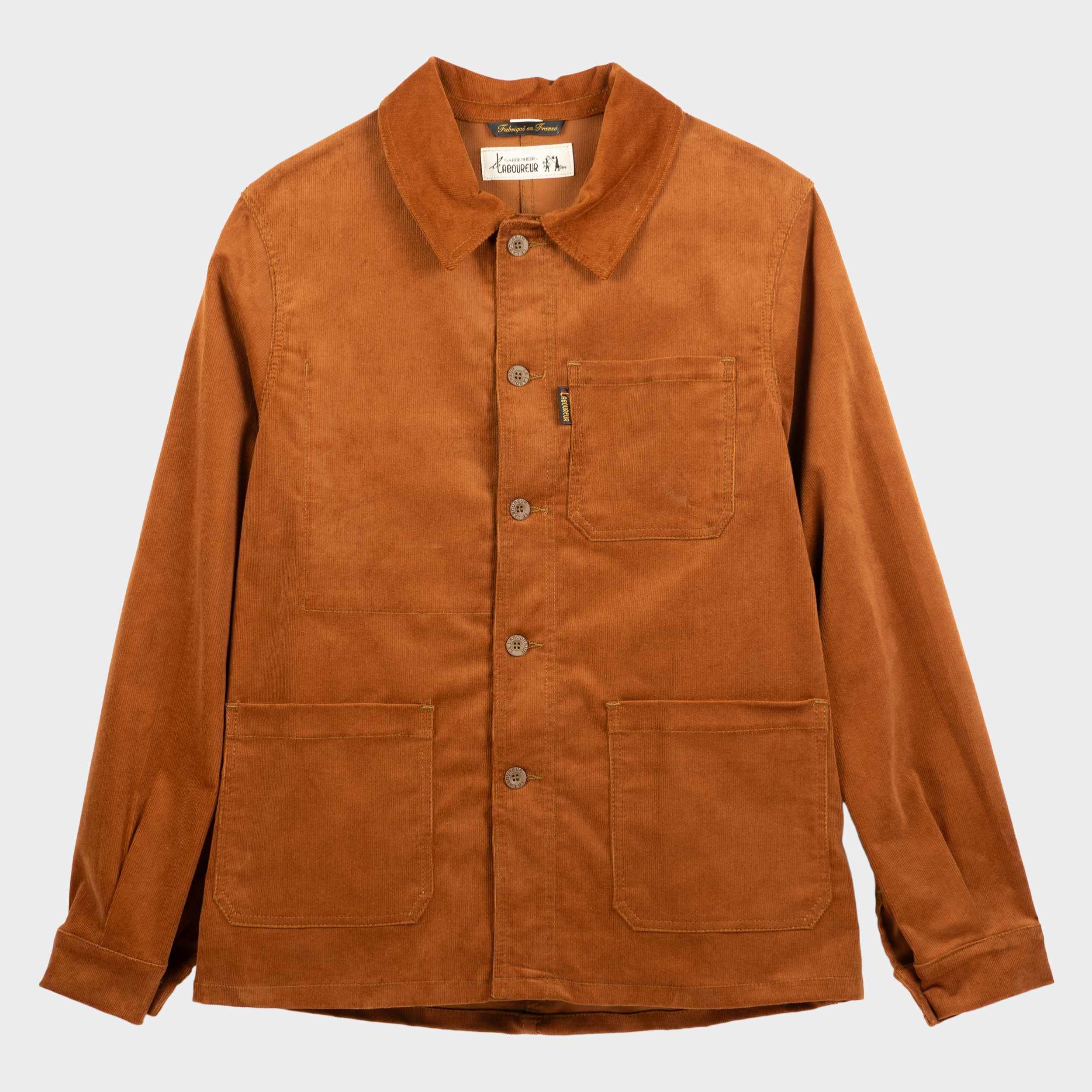 Le Laboureur X Gardenheir Fine Corduroy Work Jacket in Rust