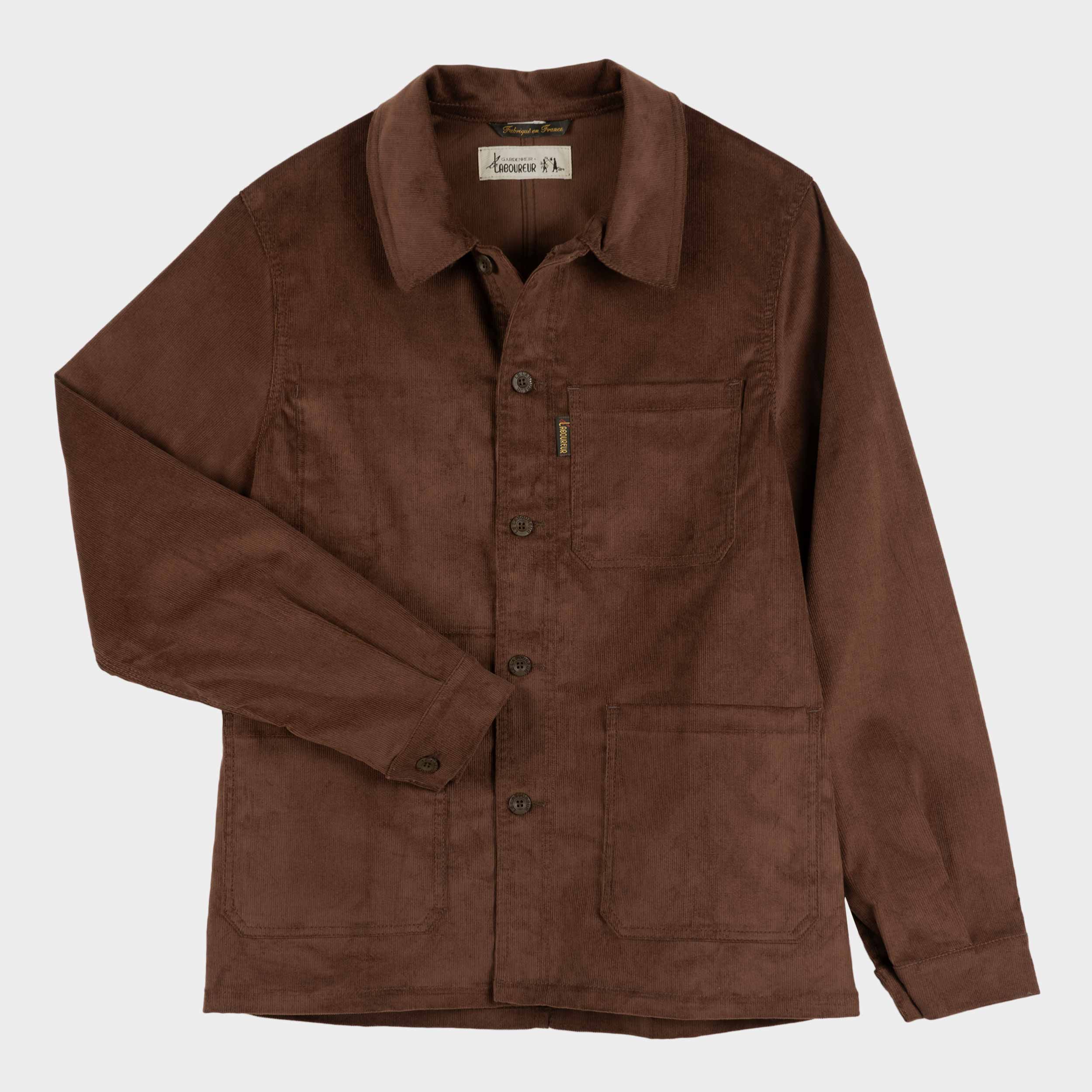 Le Laboureur X Gardenheir Fine Corduroy Work Jacket in Sable