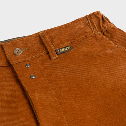 Le Laboureur X Gardenheir Fine Corduroy Work Pant in Rust