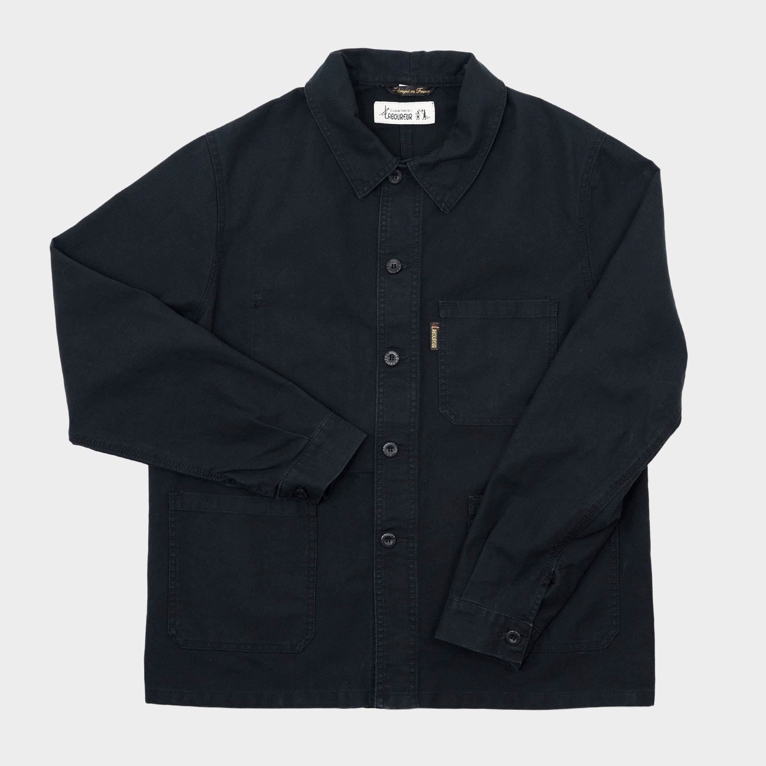 Le Laboureur x Gardenheir French Cotton Work Jacket in Stonewashed Nav