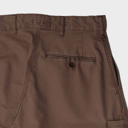 Le Laboureur x Gardenheir French Cotton Farm Pant in Stonewashed Brown