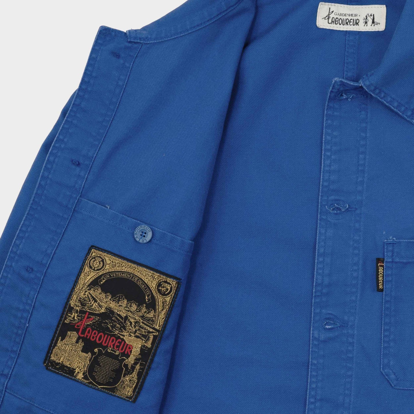 Le Laboureur x Gardenheir French Cotton Work Jacket in Stonewashed French Blue