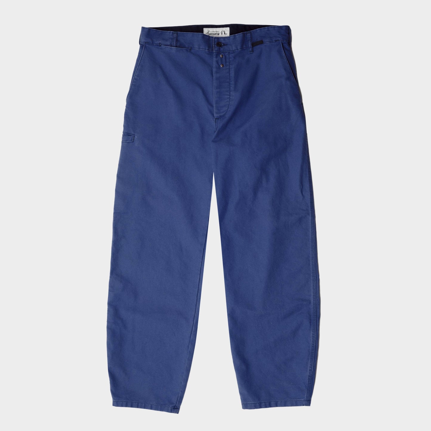 Le Laboureur x Gardenheir French Cotton Farm Pant in Stonewashed Navy