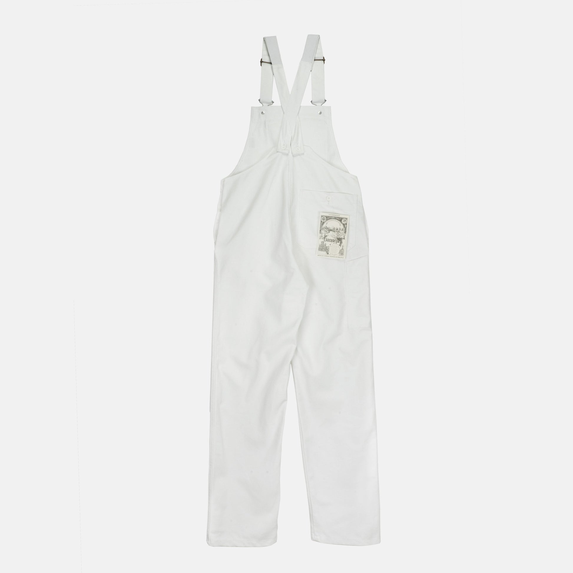 Le Laboureur for Gardenheir White Overalls in French Denim