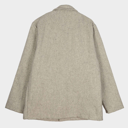 Le Laboureur French Wool Field Coat in Ecru