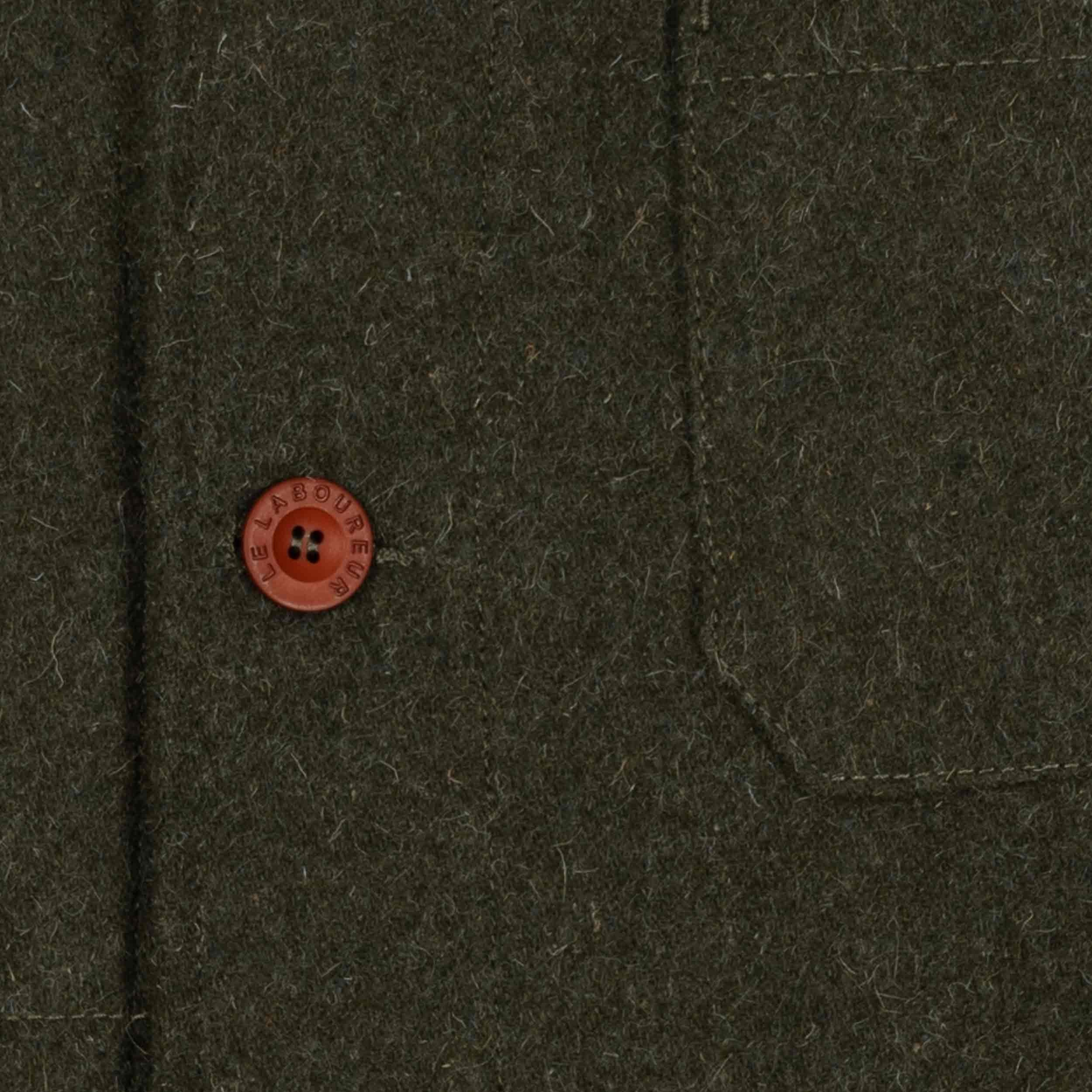 Le Laboureur French Wool Field Coat in Olive – Gardenheir