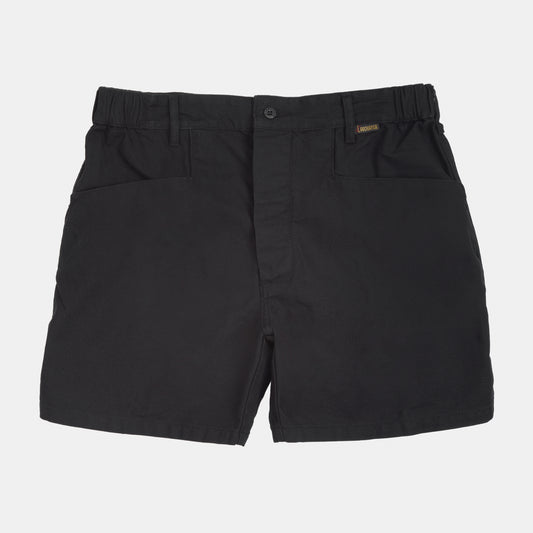 Le Laboureur x Gardenheir French Cotton Work Short in Stonewashed Black
