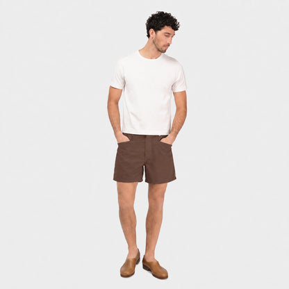 Le Laboureur x Gardenheir French Cotton Work Short in Stonewashed Black
