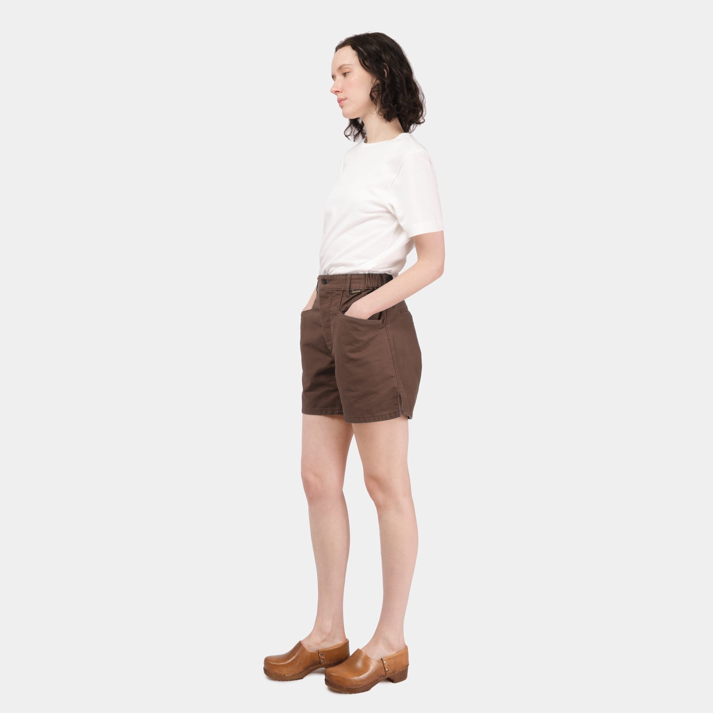 Le Laboureur x Gardenheir French Cotton Work Short in Stonewashed Brown