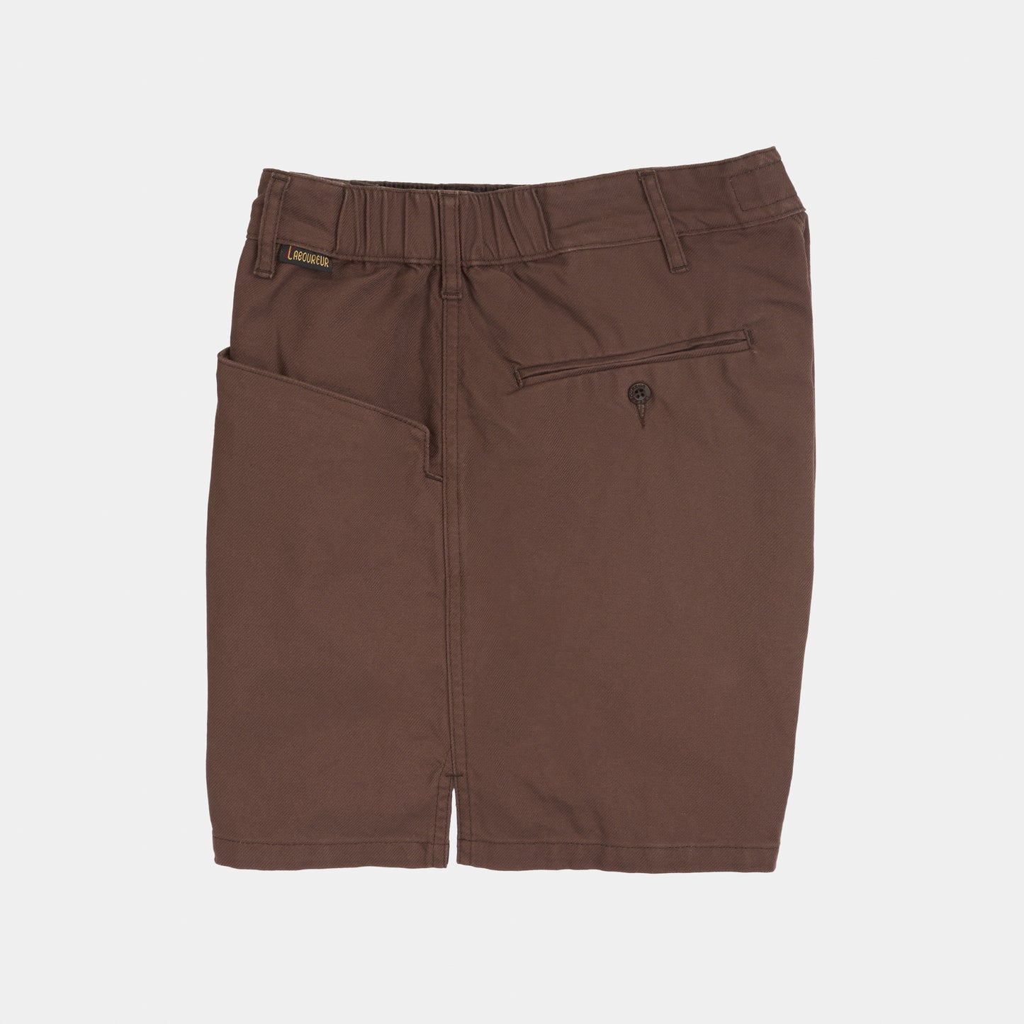 Le Laboureur x Gardenheir French Cotton Work Short in Stonewashed Brown