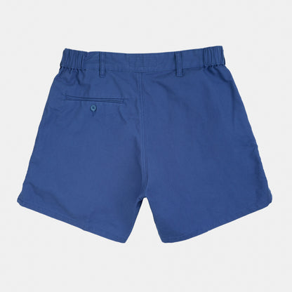 Le Laboureur x Gardenheir French Cotton Work Short in Stonewashed French Blue