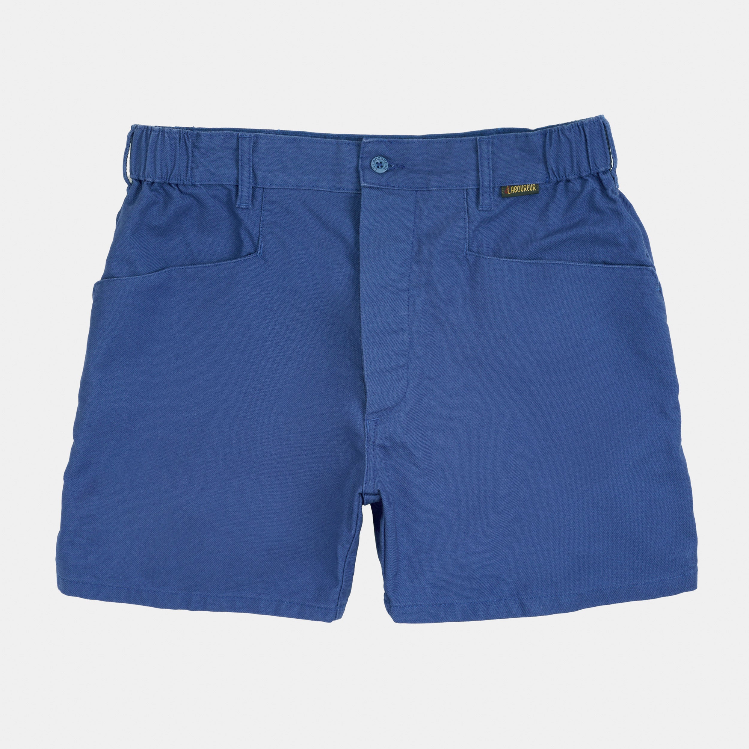 Le Laboureur x Gardenheir French Cotton Work Short in Stonewashed Navy