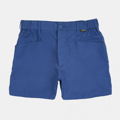 Le Laboureur x Gardenheir French Cotton Work Short in Stonewashed French Blue