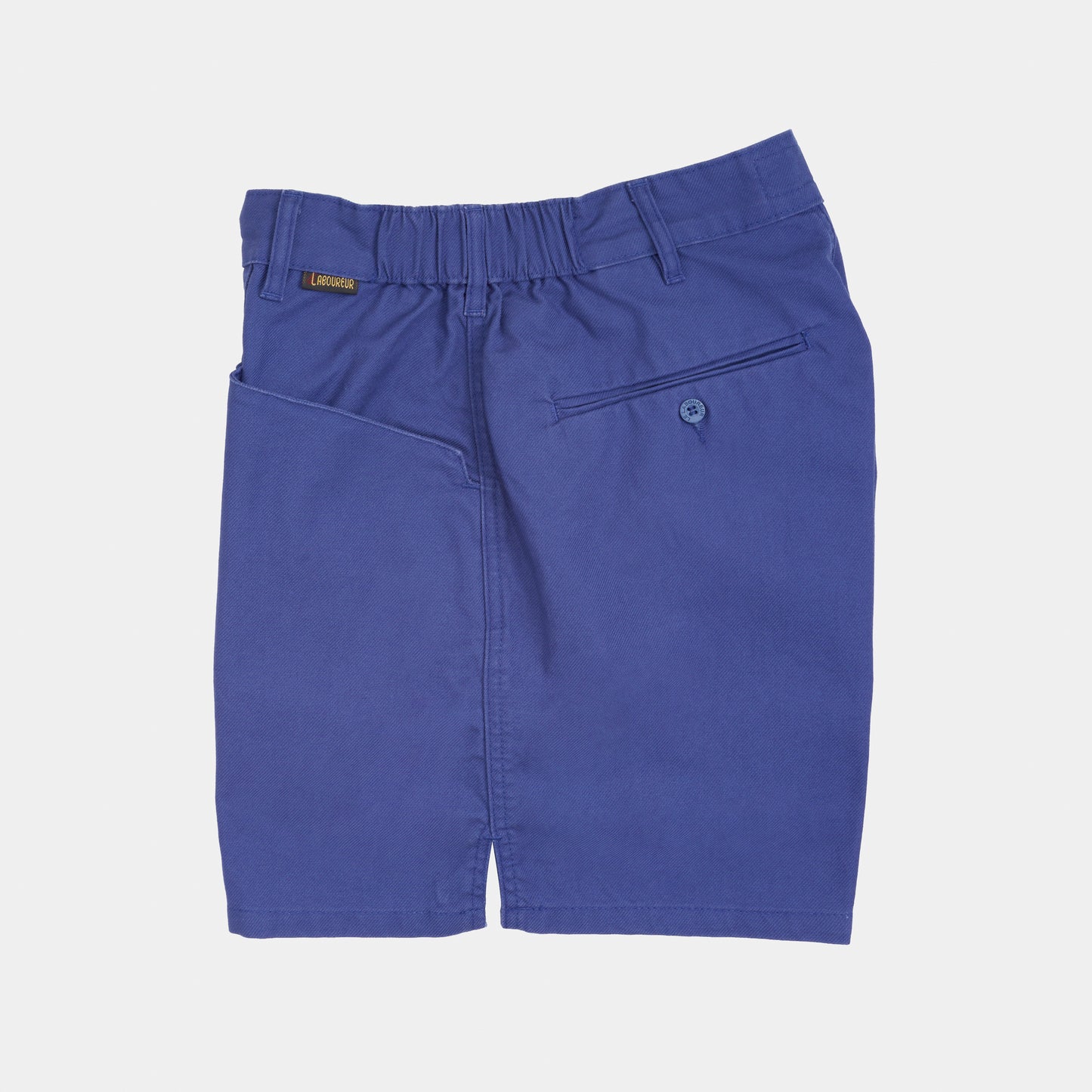 Le Laboureur x Gardenheir French Cotton Work Short in Stonewashed French Blue