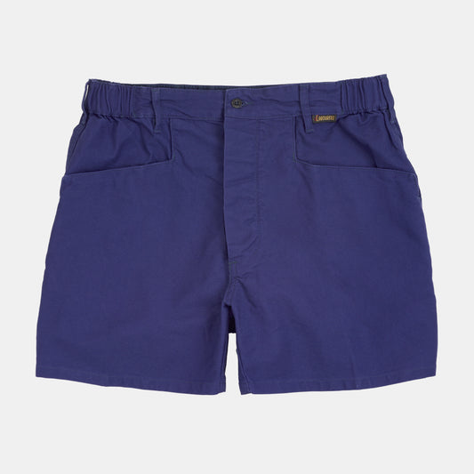 Le Laboureur x Gardenheir French Cotton Work Short in Stonewashed Navy