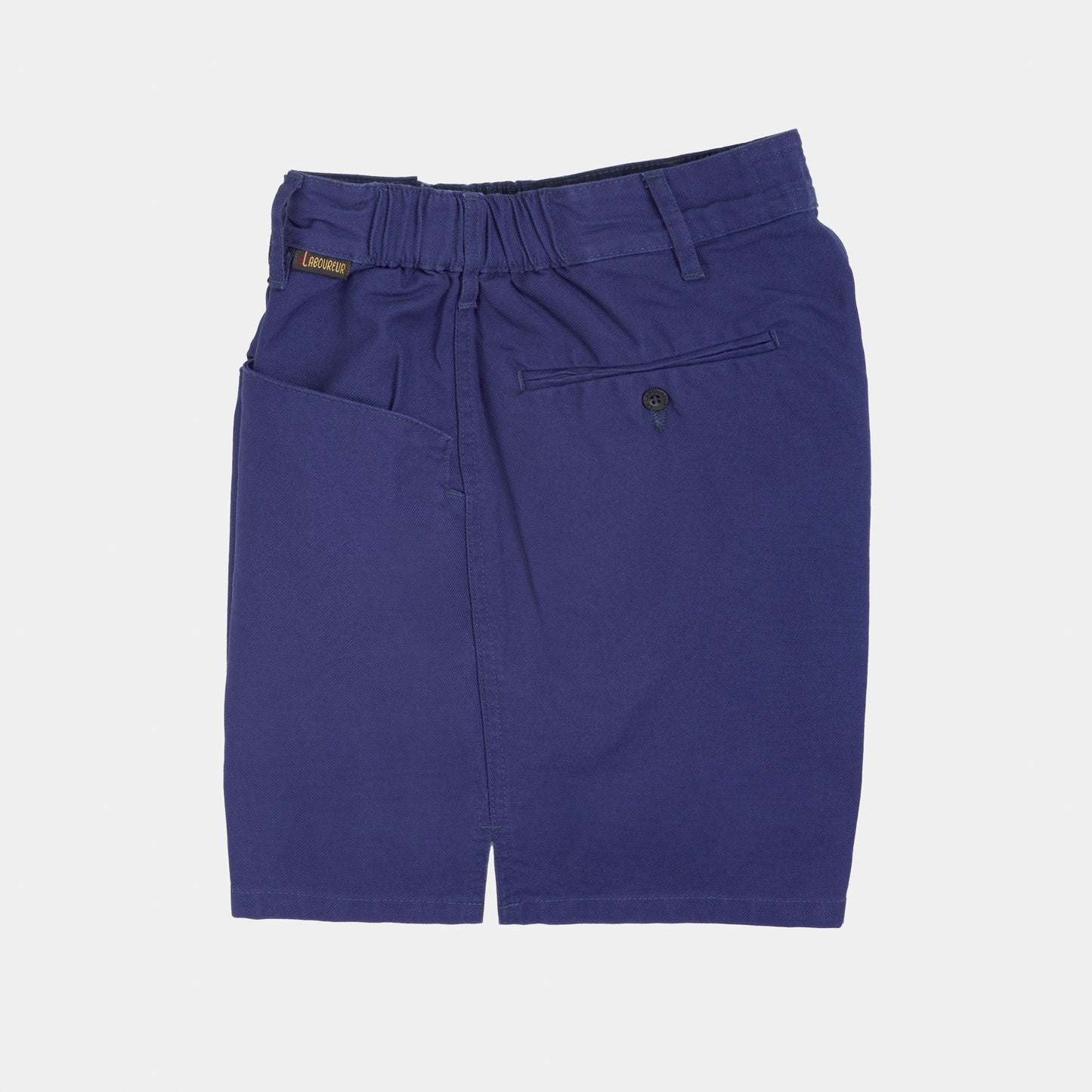 Le Laboureur x Gardenheir French Cotton Work Short in Stonewashed Navy