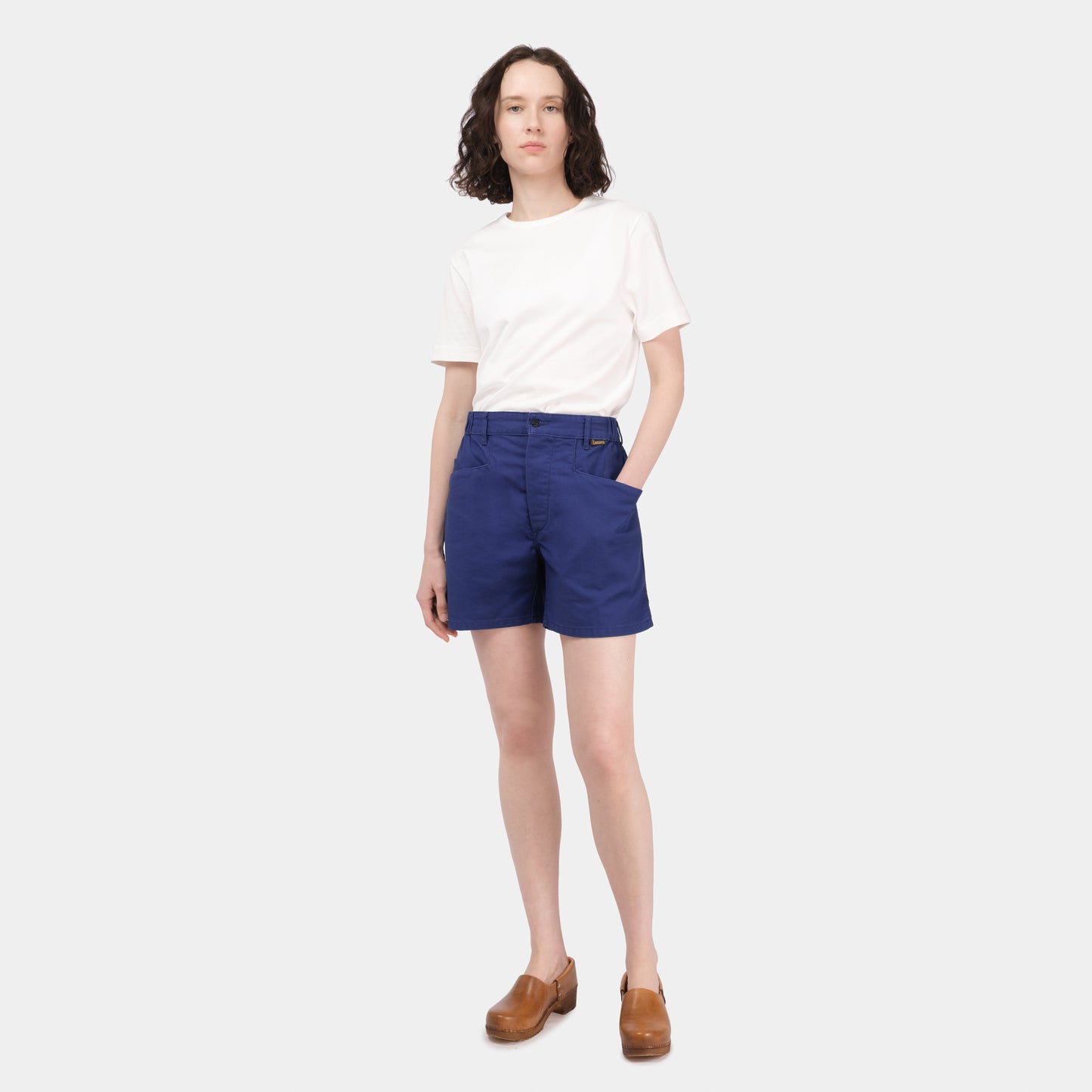 Le Laboureur x Gardenheir French Cotton Work Short in Stonewashed Navy