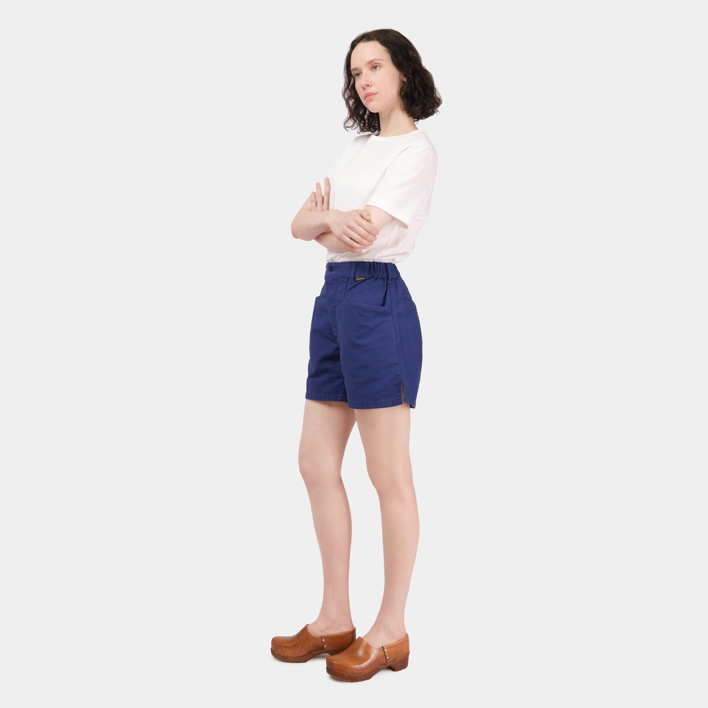 Le Laboureur x Gardenheir French Cotton Work Short in Stonewashed Navy