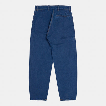 Le Laboureur x Gardenheir Stonewashed Farm Pant in Medium Denim