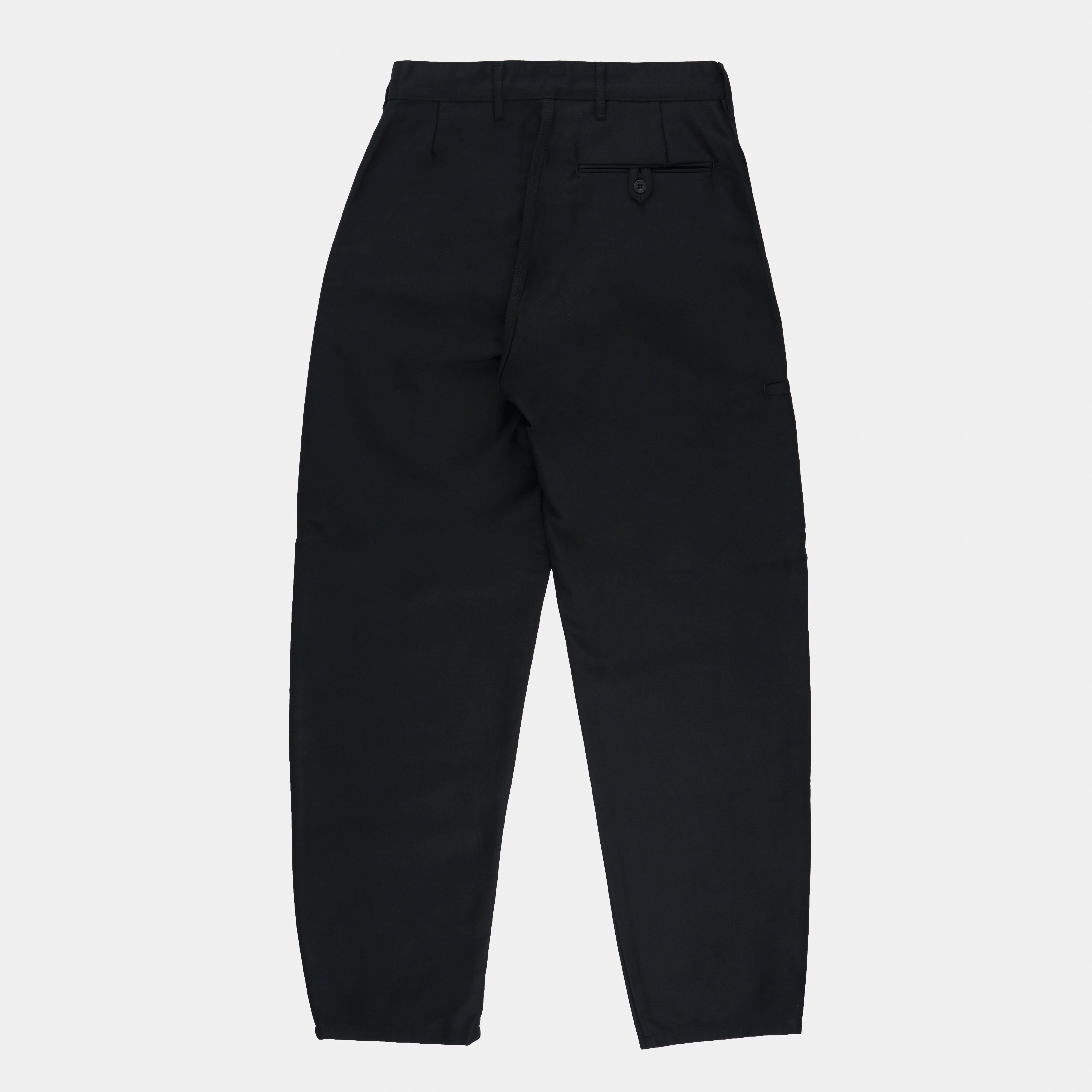 Le Laboureur French Cotton Moleskin Classic Farm Pant in Black