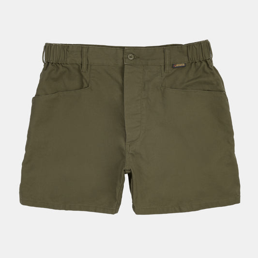 Le Laboureur x Gardenheir French Cotton Work Short in Stonewashed Olive