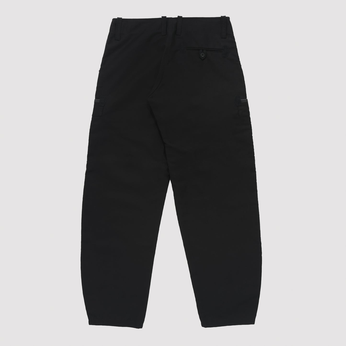 Le Laboureur French Moleskin Drop Front Farm Pant in Black