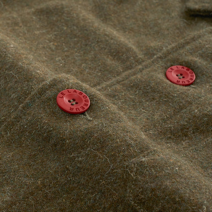 Le Laboureur French Wool Field Coat in Olive