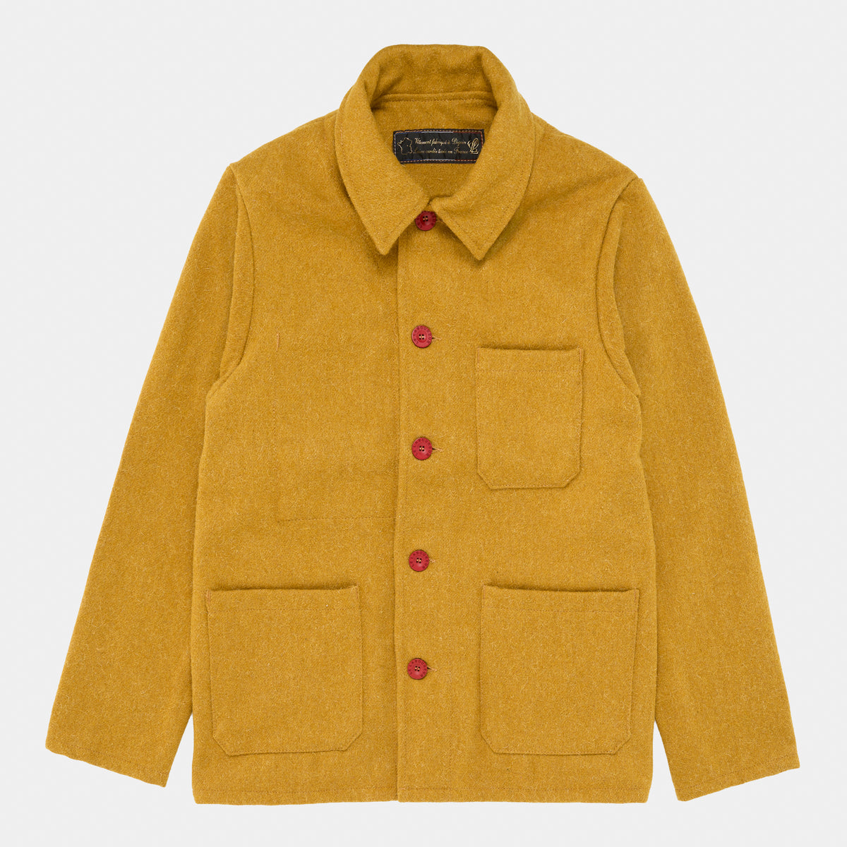 Le Laboureur French Wool Field Coat in Saffron