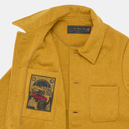 Le Laboureur French Wool Field Coat in Saffron