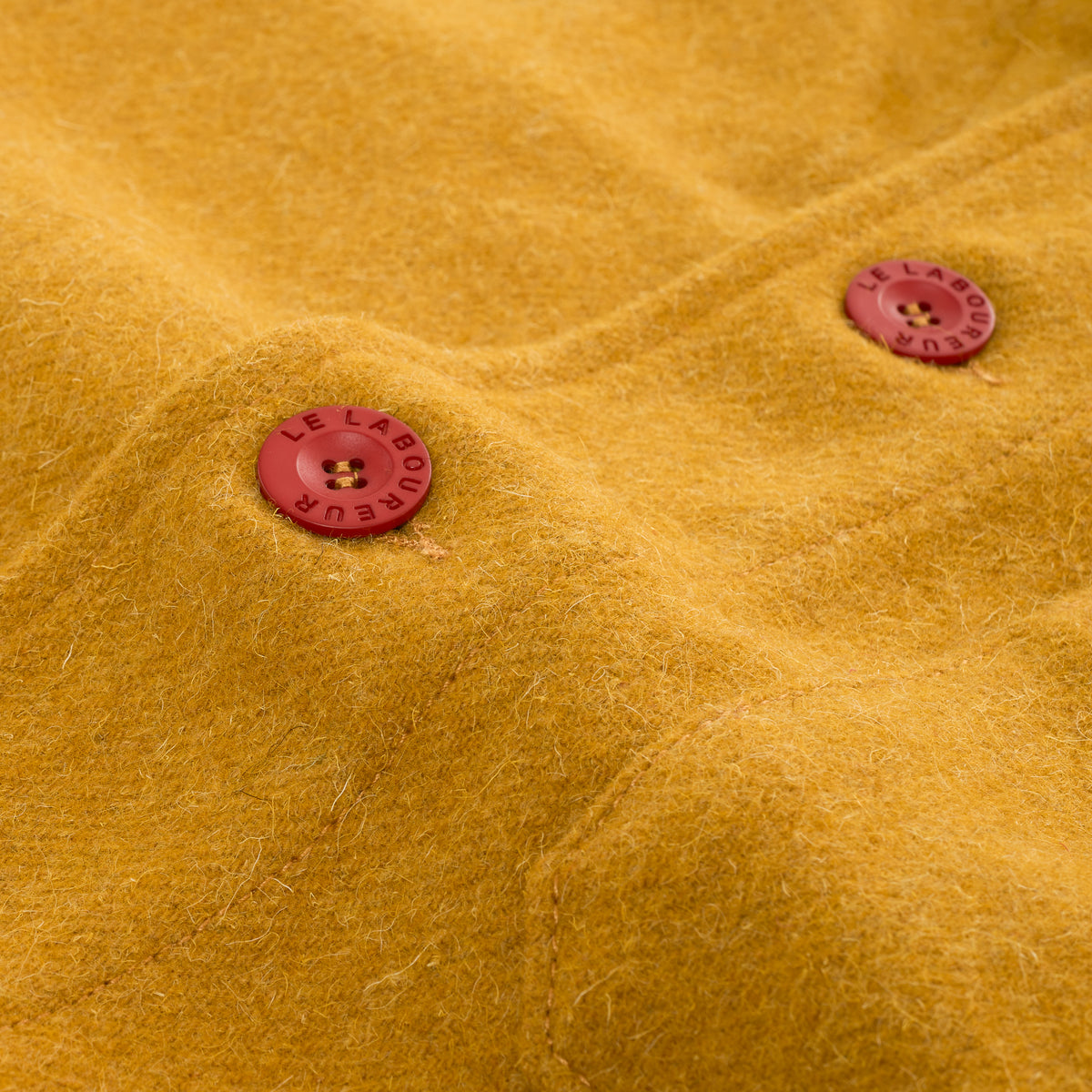 Le Laboureur French Wool Field Coat in Saffron