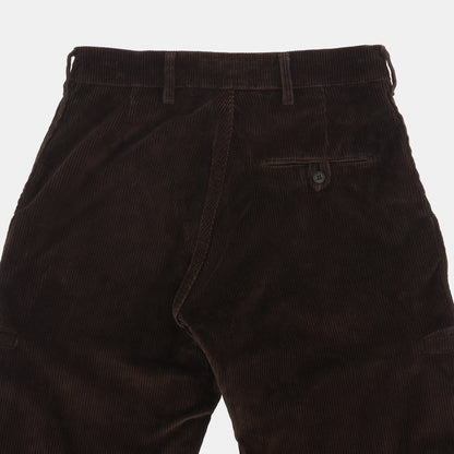 Le Laboureur x Gardenheir  Stonewashed Corduroy French Farm Pant in Walnut