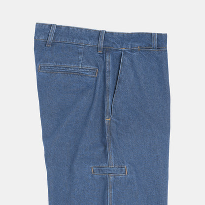 Le Laboureur x Gardenheir Stonewashed Farm Pant in Light Denim