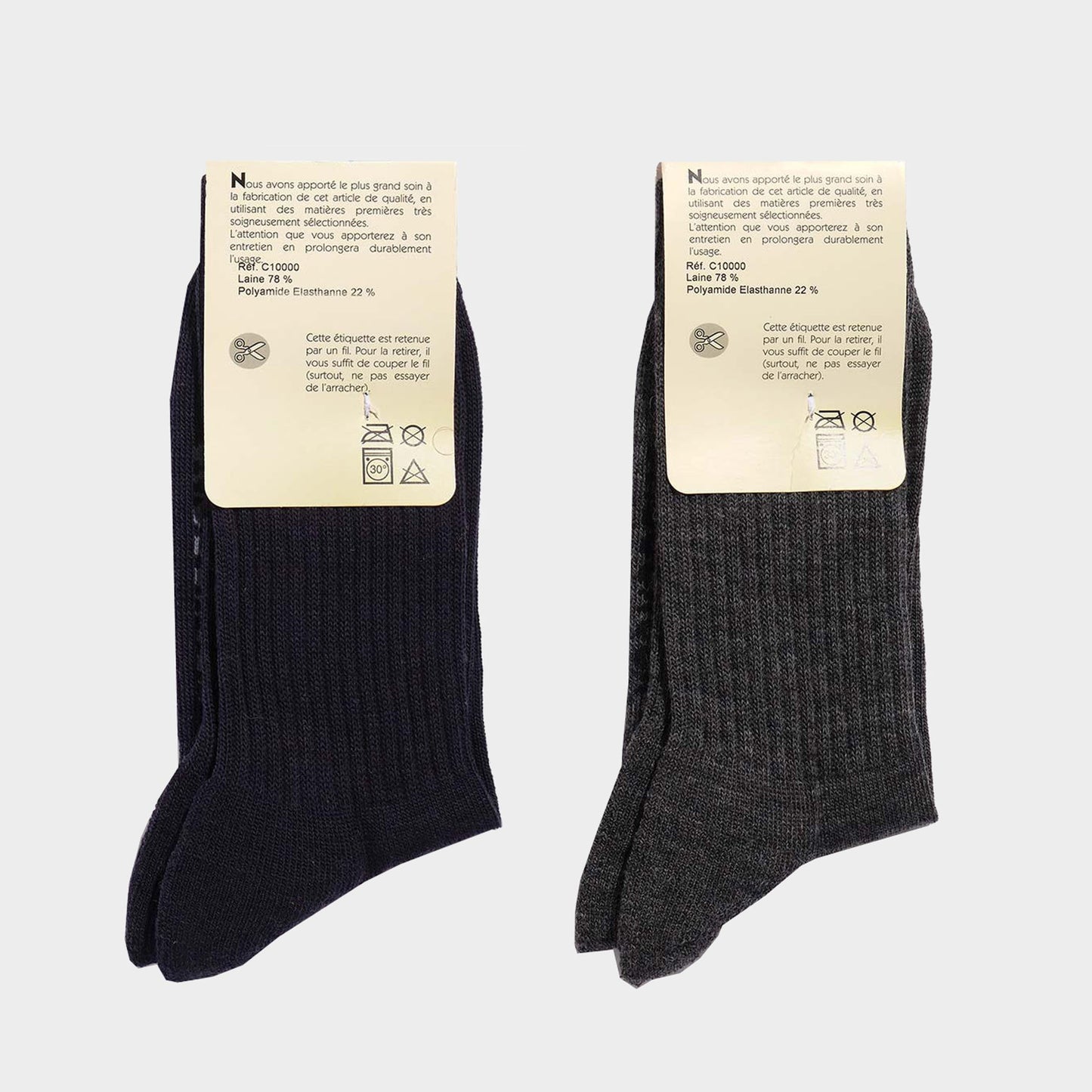 Le Laboureur Wool Crew Socks