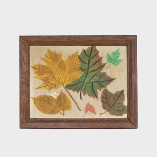 Folk Painting of Fall Leaves, 1967