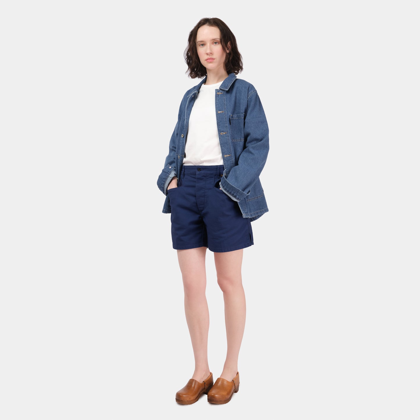 Le Laboureur x Gardenheir Stonewashed Work Jacket in Light Denim